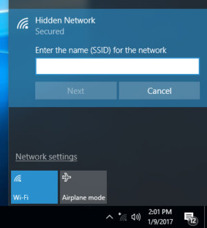 Hidden Wi-Fi network